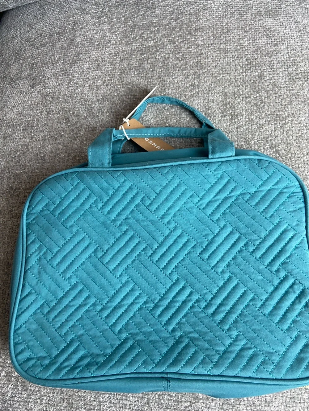 Bagsmart Quilted Teal Travel Tote Bag